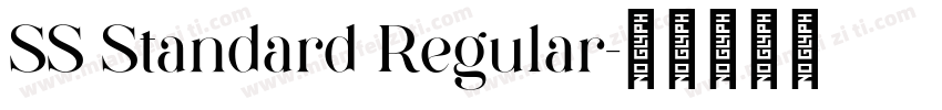 SS Standard Regular字体转换